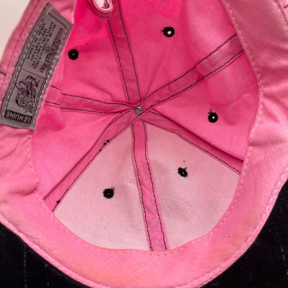 Women’s pink adjustable, biker chick cap - Picture 9 of 12